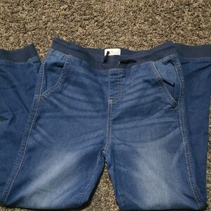 Kids Blue Denim Joggers